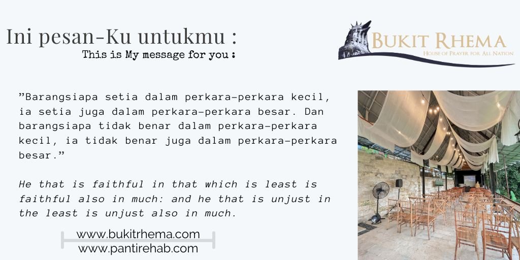 setia dalam perkara kecil