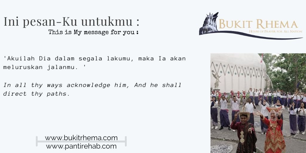 Akuilah Dia dalam segala lakumu