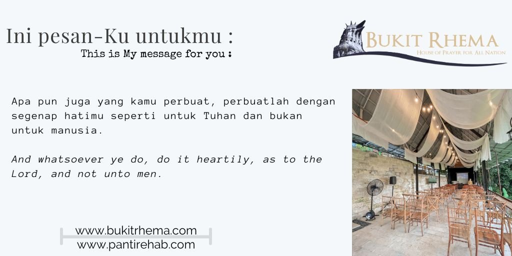 bekerja dengan segenap hati