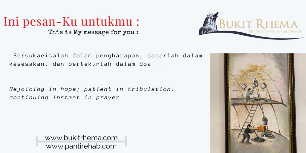 bersukacitalah dalam pengharapan