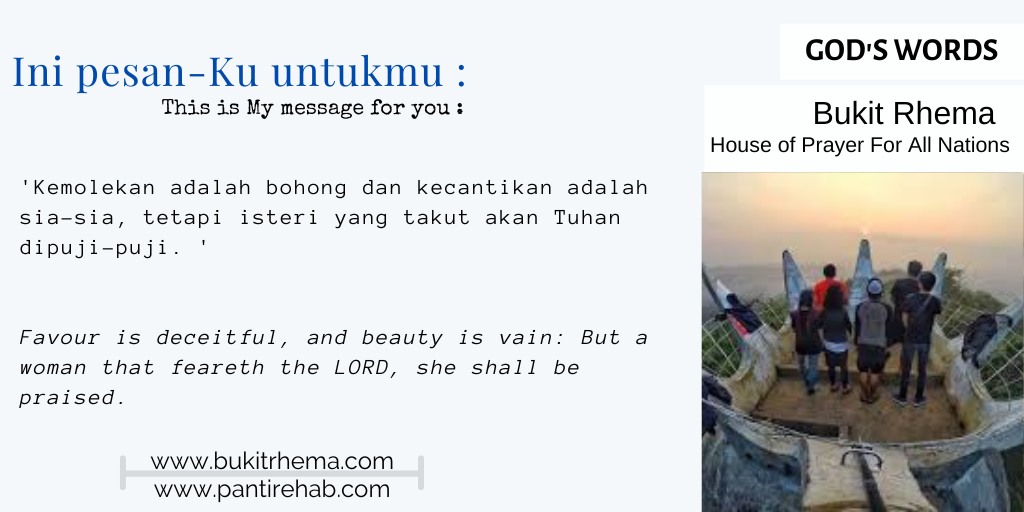 istri yang takut akan Tuhan