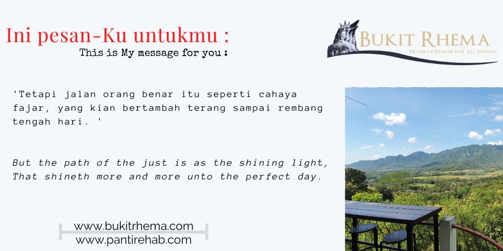 jalan orang benar cahaya fajar
