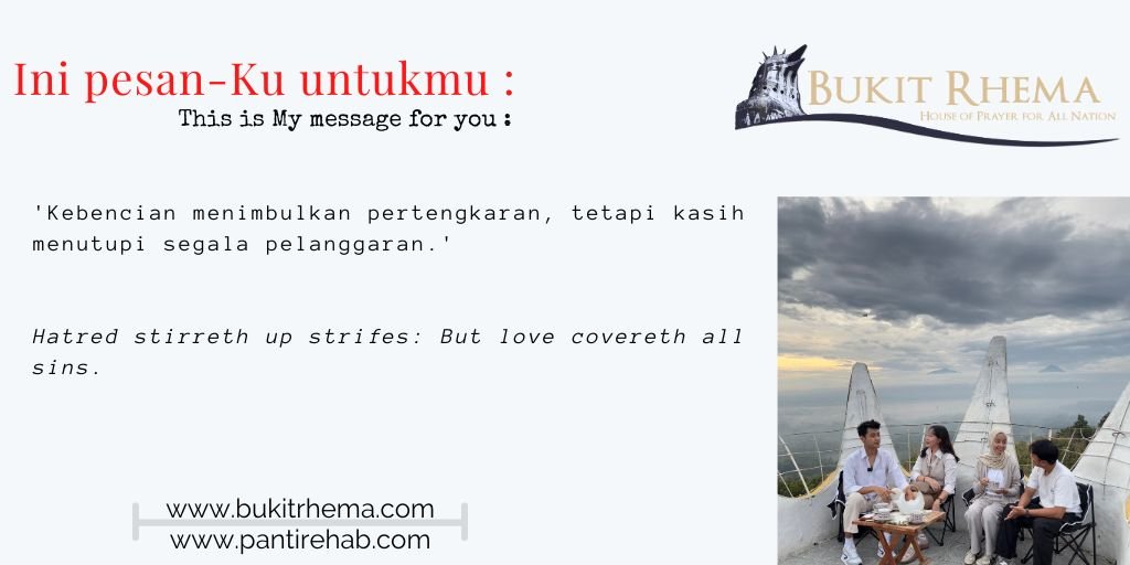 kasih menutupi segala pelanggaran