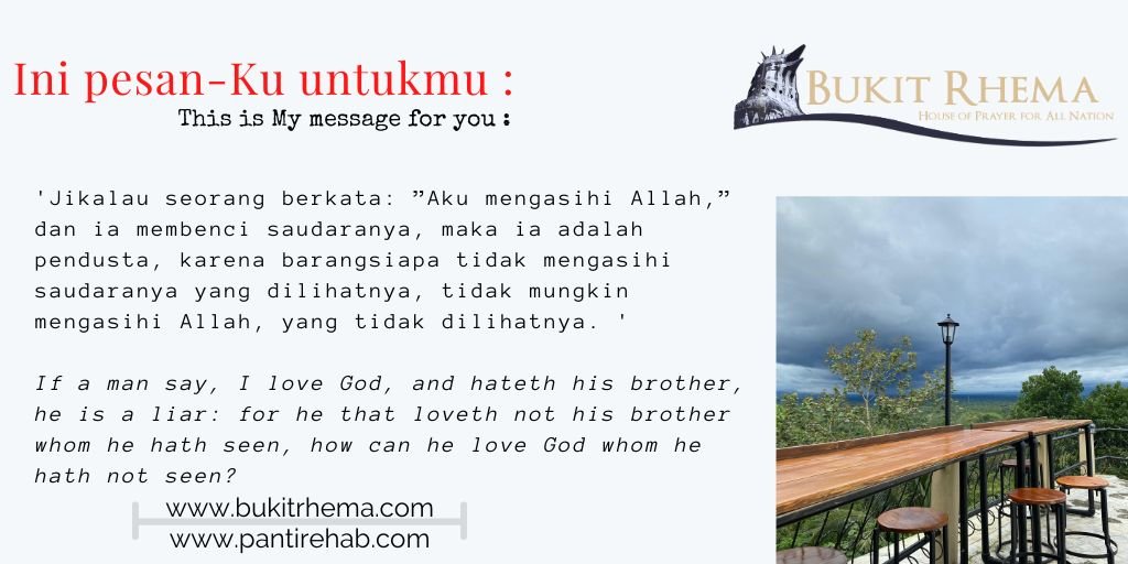 mengasihi Allah mengasihi sesama