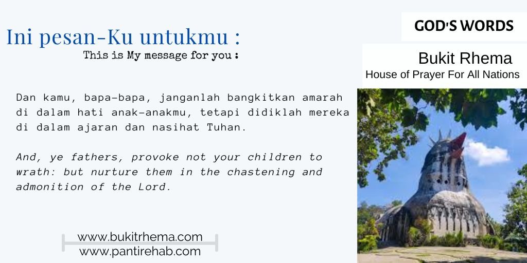 nasihat Tuhan bagi bapa