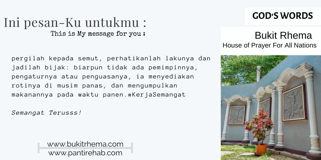 renungan Kristen kerja keras